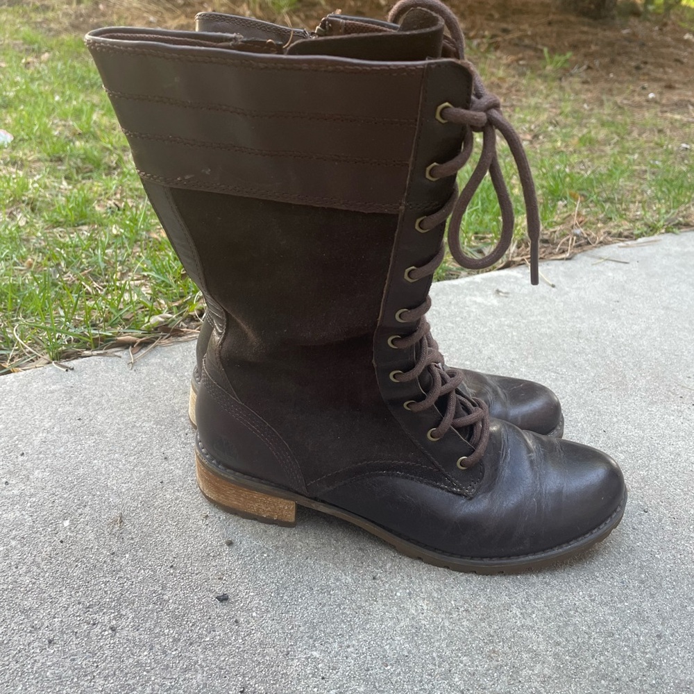 Timberland Dark Brown Lace-Up Boots